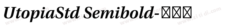 UtopiaStd Semibold字体转换